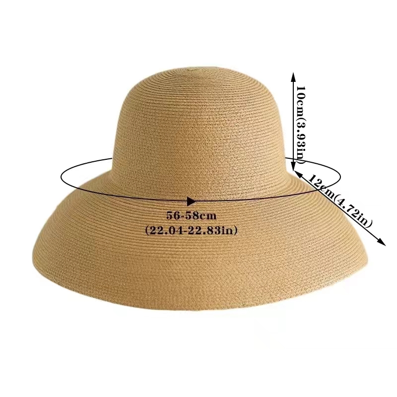 Hat Floppy Wide - หมวกฟางปีกกว้างสำหรับฤดูร้อน หมวกกันแดด UPF สำหรับผู้หญิงและเด็กผู้หญิง