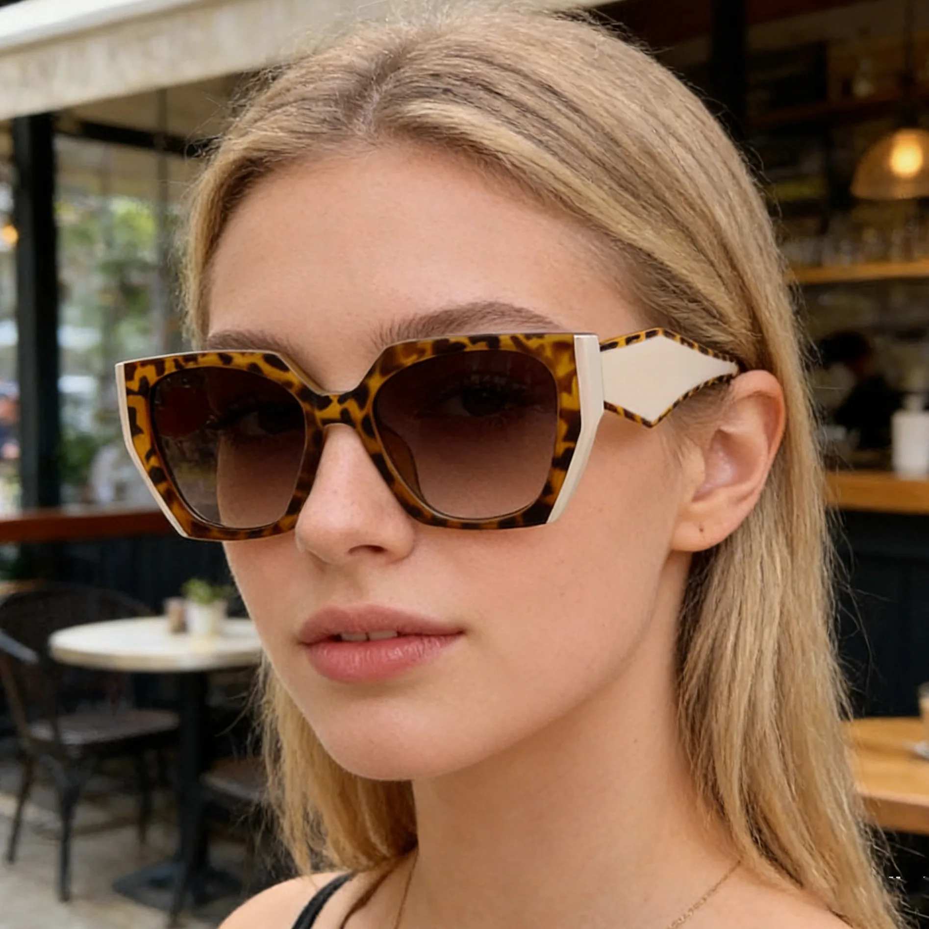 แว่นกันแดดทรงแคทอายเต็มกรอบสำห - Sunglasses Cat Eye บทวิจารณ์และราคา