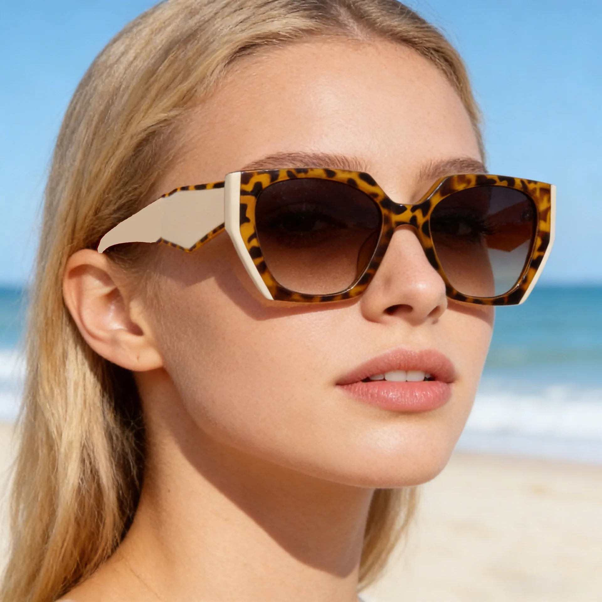 แว่นกันแดดทรงแคทอายเต็มกรอบสำห - Sunglasses Cat Eye บทวิจารณ์และราคา
