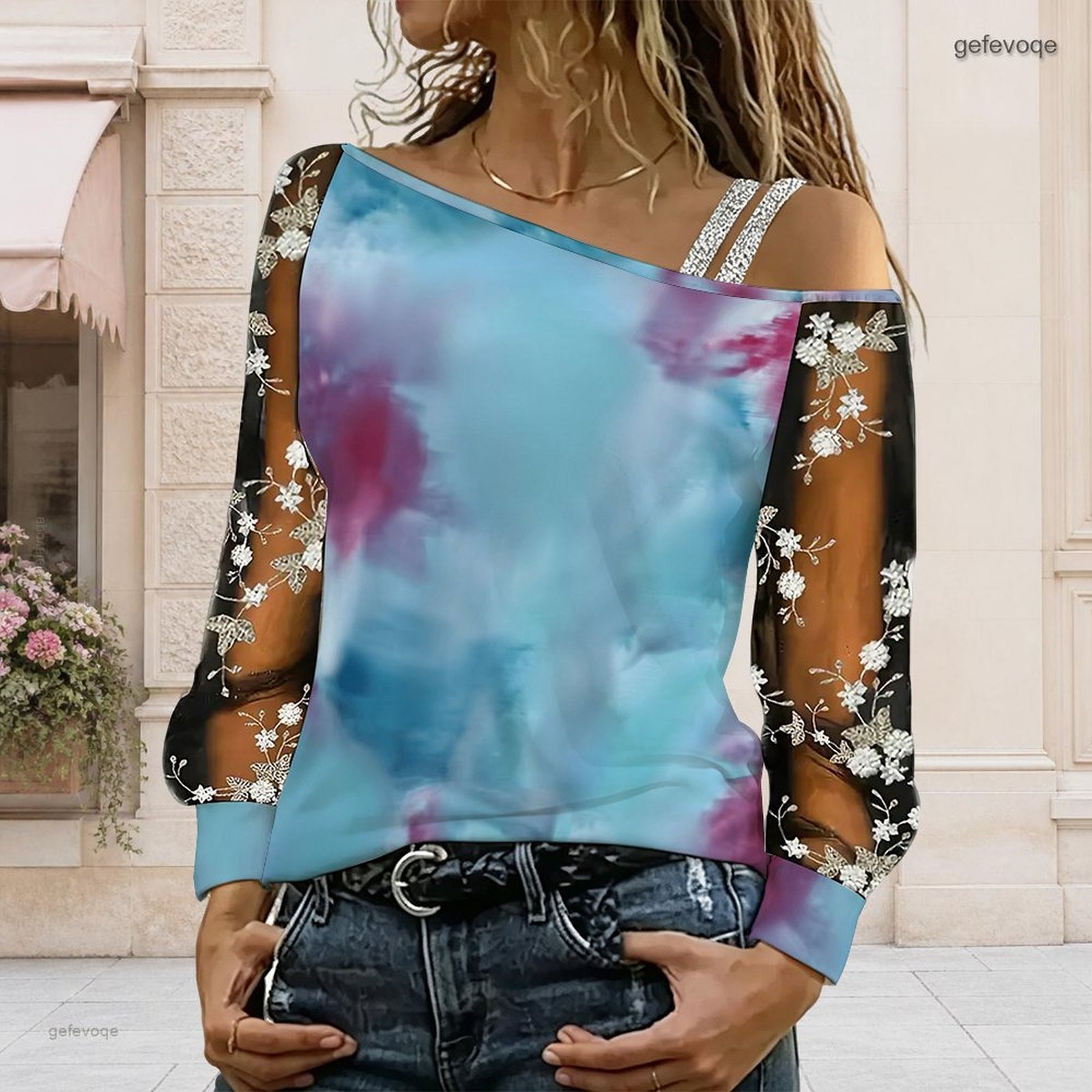 เสื้อผู้หญิงเปิดไหล่ ทรงไม่สมม - Blouse Off Shoulder บทวิจารณ์และราคา